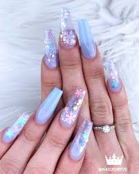 I wanted to change my acrylic nails to a longer set, so in this video as well as using beautiful glitter and bling bling! Acrylic Nails For Winter Season Nail And Manicure Trends