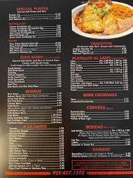Nana's burger plus (vg) (p) (gf) (optional). Online Menu Of La Casita Cafe Restaurant Thatcher Arizona 85552 Zmenu