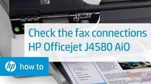 General characteristics hp officejet j4580. Check The Fax Connections Hp Officejet J4580 All In One Printer Hp Youtube