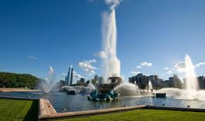 Randolph st., between michigan ave. Buckingham Fountain In Grant Park Famous Chicago Attractions