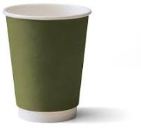 Jungle Double Wall Paper Cup, Green, 12oz