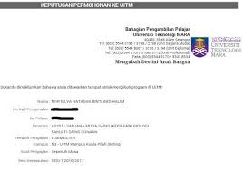 Live Life Love Penawaran Ke Uitm Kuala Pilah Dalam Ijazah Sarjana Muda Sains Kepujian Biologi
