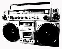The Boom Box Was Born When Stereo Capabilities Were Added To Radio Cassette Players The Boom Box Was Introduced In The Lat Radio Cassette Radio Ghetto Blaster