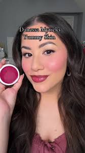 Trying out the @DanessaMyricksBeauty yummy skin blurring balm powder  flushed in Dancing Queen 😍💄 Which one should I try