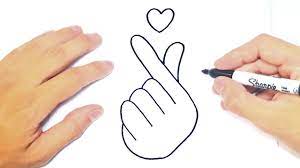 Como Dibujar Un Corazon Coreano Paso A Paso Y Facil Youtube