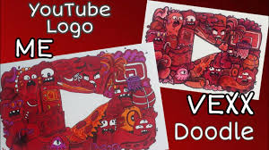 It kind of reminds me of a fork. Drawing Doodles Like Vexx First Doodle Art Inspired By Vexx Youtube Logo Youtube