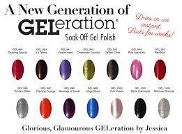 jessica gel nail colour chart