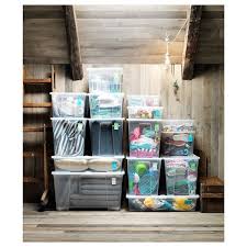 Samla Box Clear 30 X22x7 15 Gallon Ikea In 2020 Ikea Storage Bins Ikea Storage Boxes Ikea Samla