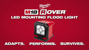 Milwaukee M18 Rover Mounting Flood Light Youtube