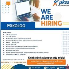 Jangan lupa share ke saudara, teman atau kerabat yang membutuhkan. Lowongan Kerja Di Pkss Jogja Sebagai Psikolog Bursa Lowongan Kerja