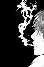 Image of anime animeguy animeboy image of anime anime boy black and white cool guy monochrome. Cigarette Sad Anime Boy Smoking Novocom Top