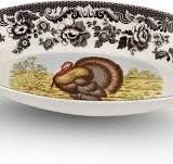 Amazon.com: Spode Woodland Bandeja de pan de pavo, plato de ...