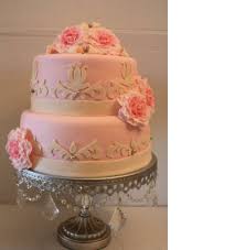 Light Pink Baby Shower Cake With Flowers Cakecentral Com