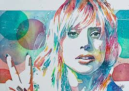 A daisy I painted this evening. Watercolors