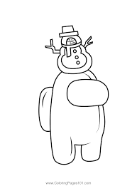 A few boxes of crayons and a variety of coloring and activity pages can help keep kids from getting restless while thanksgiving dinner is cooking. Snowman Among Us Coloring Page For Kids Free Among Us Printable Coloring Pages Online For Kids Coloringpages101 Com Coloring Pages For Kids