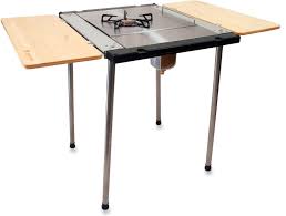 Snow Peak 2 Unit Bamboo Table Single Burner Stove Set Single Burner Stove Bamboo Table Camping Table