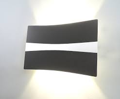02b Elitere Up Down Anthrazit Led Effekt Design Aussenleuchte