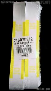Maybe you would like to learn more about one of these? Currency Straps 1000 Yellow For 100 Ten Dollar Bills Pack Of 1 000 Bands 8 79