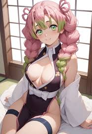 Mitsuri Kanroji,Erotic modified clothes - SeaArt AI