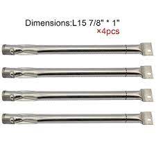 Outdoor Cooking Replacement Parts 14051 4 Pack Universal Stainless Steel Burner Replacement For Bbq Gas Grill Brinkmann Ch Cooking Replacements Gas Grill Bbq