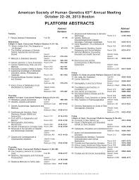 Https Www Ashg Org Wp Content Uploads 2019 10 2013 Platform Abstracts Pdf