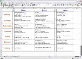 Family Chore Chart Template Chore Charts Family Chore