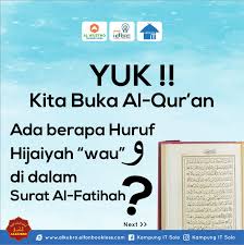 Huruf hijaiyah terdiri dari 28 huruf, yang mana pada tiap huruf memiliki cara baca tersendiri yang berbeda dari huruf lainnya. Kampung It Solo Ada Berapa Huruf Hijaiyah Wau Di Dalam Facebook