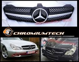Mercedes Cls Class W219 Black Chrome Grill New Sl Look Amg Cls 63 Cls 350 Cls500 Mercedes Cls Class Mercedes Cls Mercedes