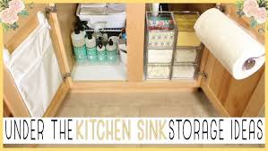 Under The Kitchen Sink Storage Ideas
