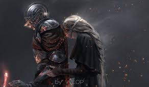 Anime Picture 1447x854 With Dark Souls 3 Fire Keeper Ashen One Dark Souls 3 Wlop Long Hair Wide Image Blonde Hair Dark Souls Art Dark Souls Dark Fantasy Art