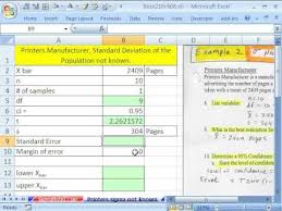 Excel Statistics 83 Confidence Interval For Advertising Tinv Function Youtube Confidence Interval Standard Deviation Excel