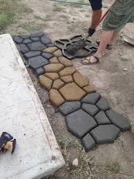 Concrete Cobble Stones I Dyed Them With Cement Dye Backyard Diy Projects Patio Stones Dog House Diy