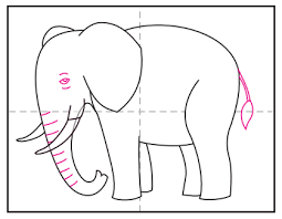Draw lightly at first so that you can erase easily if you want to change anything. How To Draw An Elephant Art Projects For Kids
