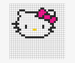 Hello Kitty Head Perler Bead Pattern Bead Sprite Hello Kitty Head Pixel Art Transparent Png In 2020 Perler Bead Patterns Bead Sprite Perler Beads