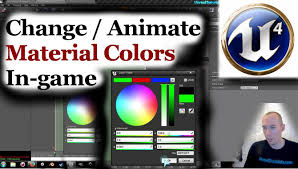 Ue4 Tutorial Change Animate Material Colors In Game Games Game Engine Color Games