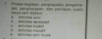 Orang yang melakukan kritik terhadap sebuah karya seni dan budaya orang lain atau dirinya disebut dengan kritikus. Proses Kegiatan Penghayatan Pengamatan Penghargaan Dan Penilaian Suatu Karya Seni Disebut Brainly Co Id