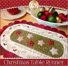 Silver Bells Table Runner Kit Includes Wool Christmas Table Runner Holiday Table Runner Christmas Table Toppers