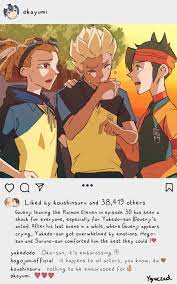 YGREC — More art for @mistressmiska​ 's Inazuma Eleven...