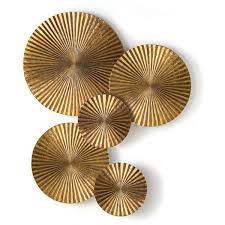 Arteriors Apollo Large Metal Wood Wall Plaque Gold Found On Polyvore Wood Wall Plaques Bliss Home And Design Wood Home Decor