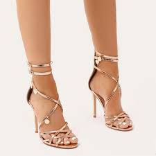 Get the best deals on rose gold heel and save up to 70% off at poshmark now! Charmed Strappy Stiletto Heels In Rose Gold From Public Desire On 21 Buttons