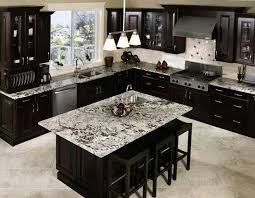 Chocolate Brown Cabinetry W Marble Counter Tops Black Kitchen Cabinets Kitchen Craft Cabinets Home Remodeling