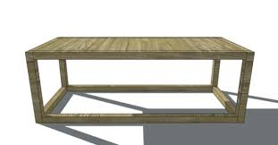 For this simple table, all that's required is some wood, nails, and a hammer. Remodelaholic Parsons Collection Coffee Table Plans