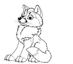 There are a lot of coloring pages for kids on our website my coloring pages, for example: Cute Wolf Coloring Pages For Adults Novocom Top