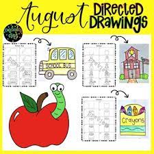 Food i like best hot dogs. School Bus Directed Drawing Worksheets Teaching Resources Tpt