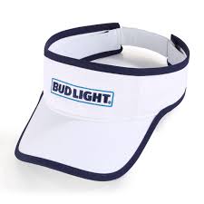 Bud Light White Visor The Beer Gear Store