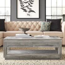 Vasagle indestic coffee table, living room table with dense mesh shelf, large storage space, cocktail table, easy assembly, stable, industrial design, rustic brown 4.8 out of 5 stars 1,730 $85.99 $ 85. Large Greyleigh Coffee Tables You Ll Love In 2021 Wayfair