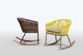 The Chair 7 Is A Modern Outdoor Rocking Chair With A Four Legged Metal Base Modern Rocking Chair Nursery Modern Outdoor Rocking Chairs Reclining Outdoor Chair