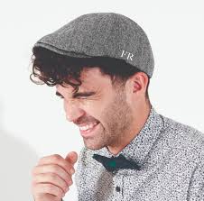 Personalised Initials Monogram Flat Cap ~ Peaky Blinders Cap ~ Vintage  Style Cap ~ Unisex or Man's Flat Cap