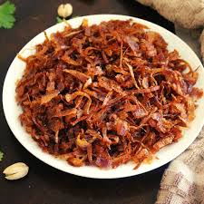 There aren't a lot of layers to this process. Fried Onions Recipe Onions For Biryani Birista Yummy Indian Kitchen