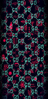 A small structured gg supreme canvas bag with a leather top and our key lock closure. Gucci Gang Supreme Black Love Neon Pink Skull Skulls Hd Mobile Wallpaper Peakpx